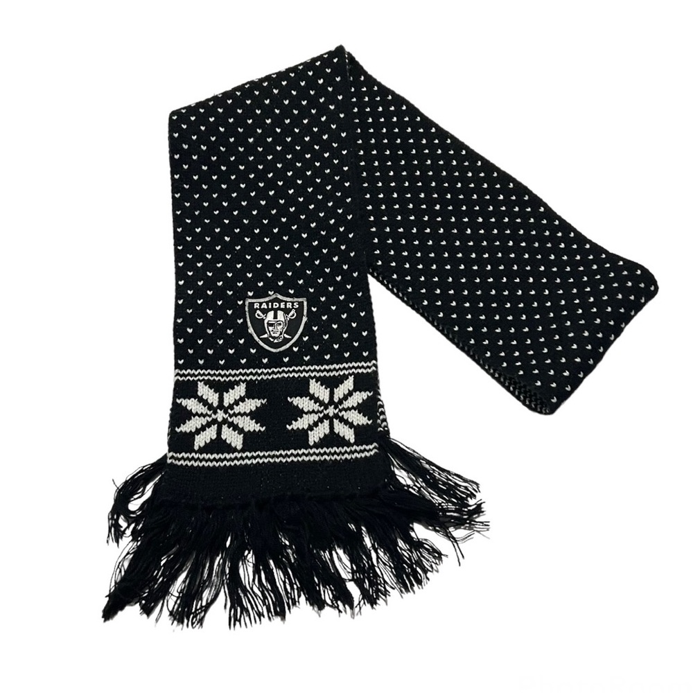 Raiders | Snowflakes Fringe Scarf